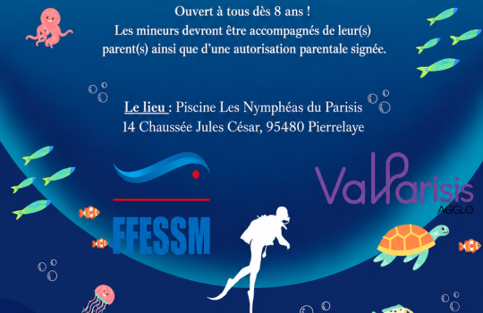 Affiche Baptêmes de plongées Gratuit 2026