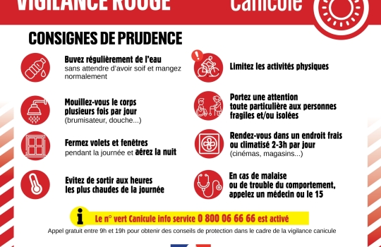 Vigilance rouge canicule