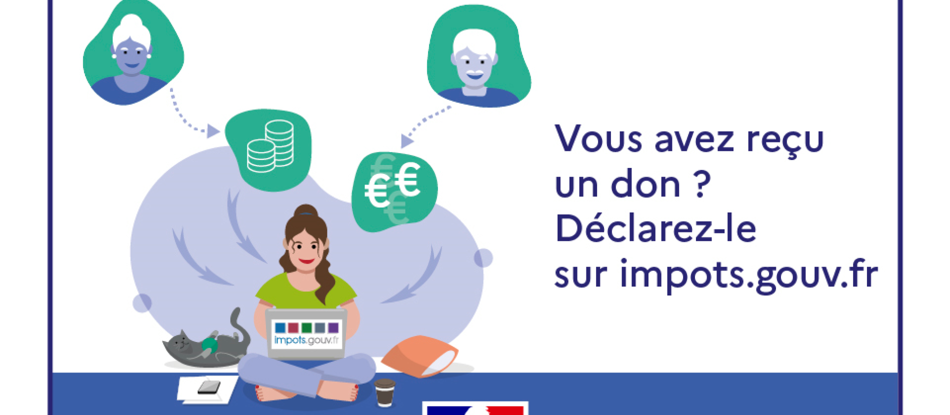 Vous avez reçu un don ? Declarez-le en ligne à partir du 1er janvier 2026