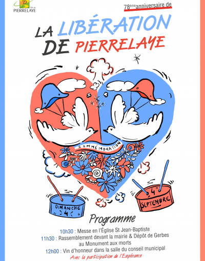 affiche de la libération de Pierrelaye 2022
