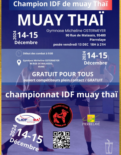 affiche championnat de muay thaï