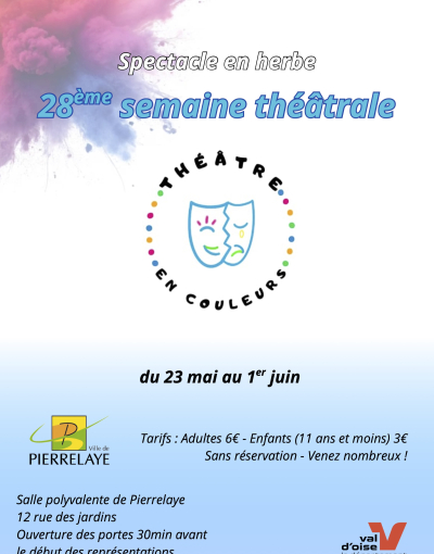 Affiche semaine théâtrale 2025