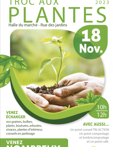Troc aux plantes - Samedi 18 novembre 2023 - Pierrelaye