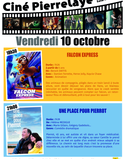 Ciné pierrelaye 10 octobre 2025