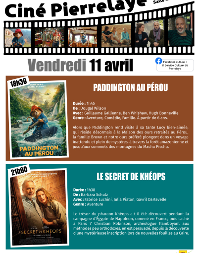 Paddington au Pérou puis le secret de Khéops - Cinéma