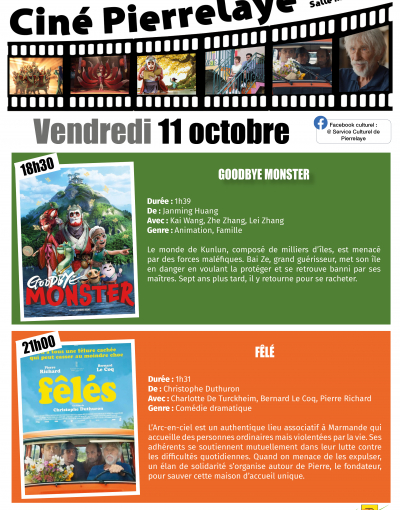 Ciné pierrelaye Octobre 2024