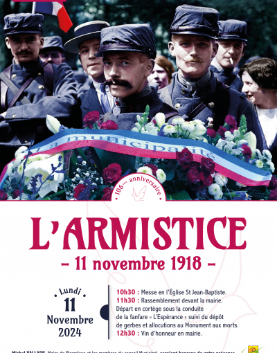 Affiche Commémoration - Armistice 2024 - 11 novembre