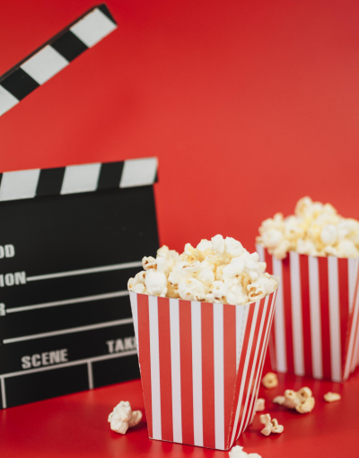 cinéma - pop corn - clap