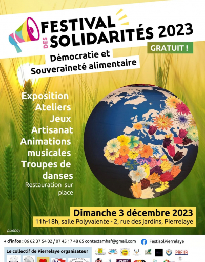 Festival des solidarités 2023 - Pierrelaye - Dimanche 3 décembre 