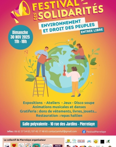 Festival des solidarités 2025 - Affiche