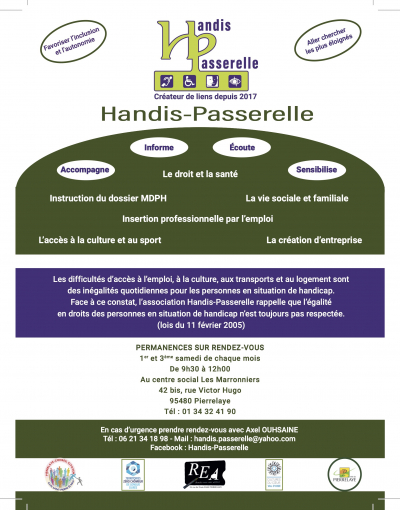 Flyer générique pour les permanences de handis-passerelle