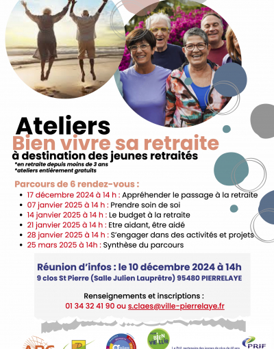 Ateliers bienvenue à la retraite | décembre 2024