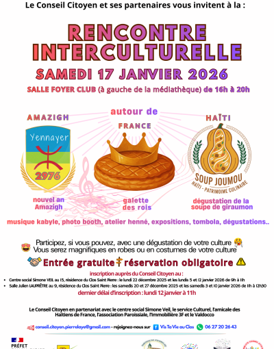CONSEIL CITOYEN | Rencontre interculturelle | 17 janvier 2026