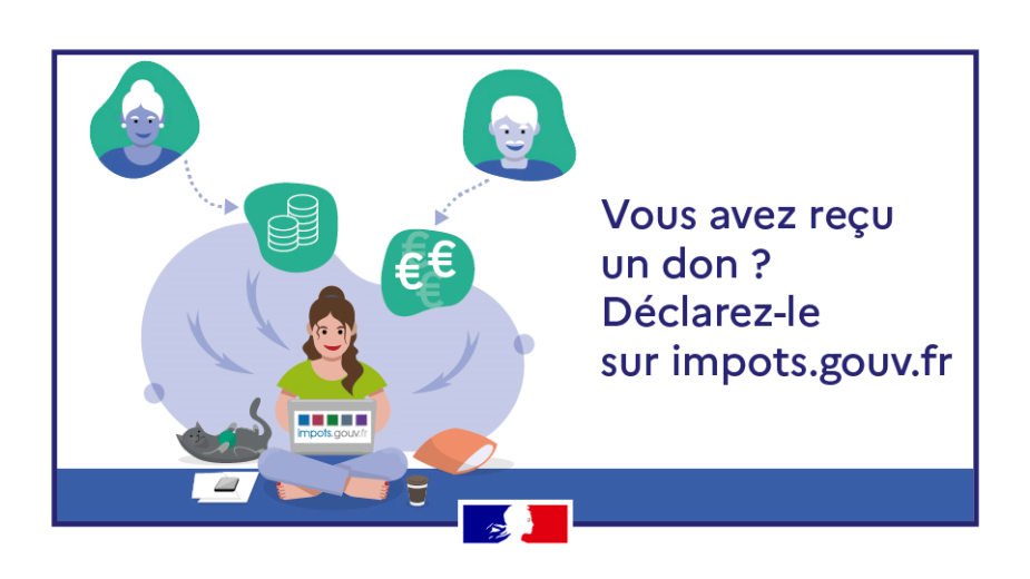 Vous avez reçu un don ? Declarez-le en ligne à partir du 1er janvier 2026