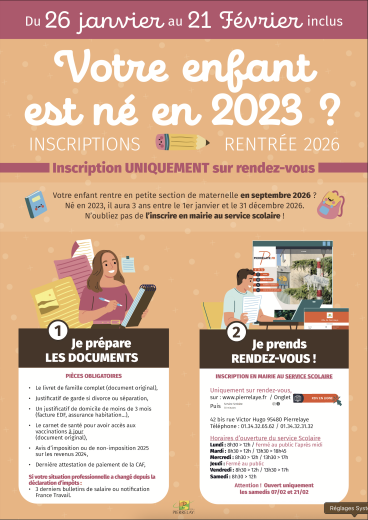 Rentrée scolaire 2026