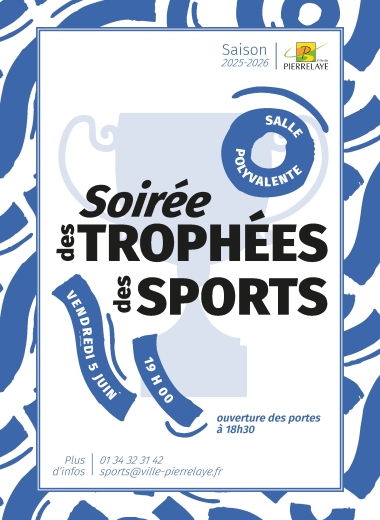 Affiche bleu - trophées des sports 2026