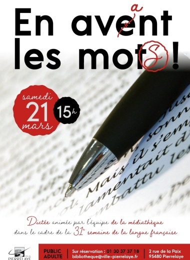 En avant les mots | Dictée