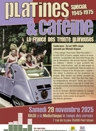Platines et caféine : la France des trente glorieuses