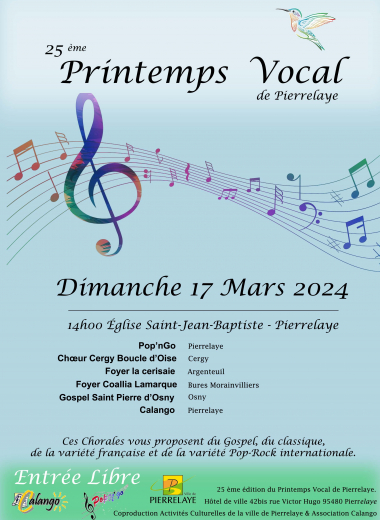 Affiche - 25ème printemps vocal 