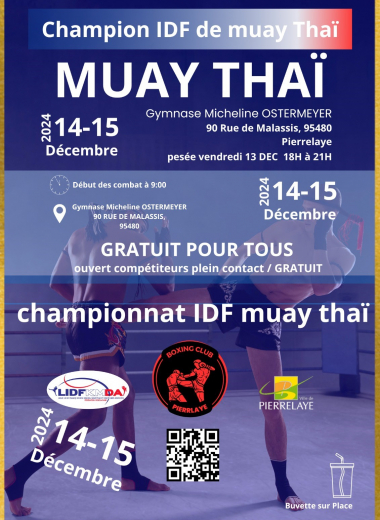 affiche championnat de muay thaï