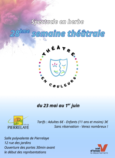 Affiche semaine théâtrale 2025