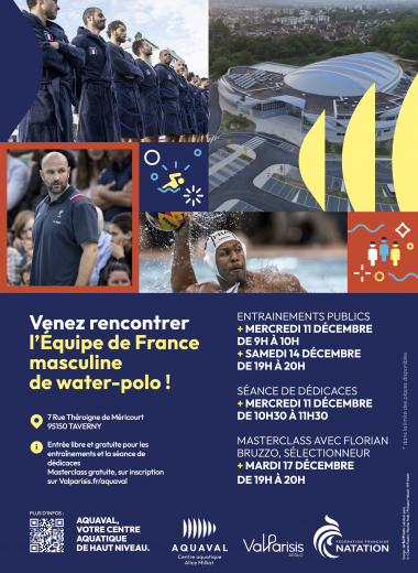 Venez rencontrer l'équipe de France de waterpolo