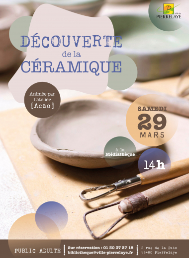 atelier céramique 2024 affiche