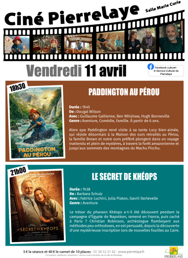 Paddington au Pérou puis le secret de Khéops - Cinéma