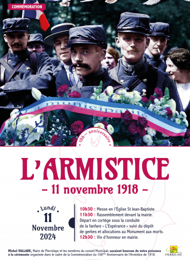 Affiche Commémoration - Armistice 2024 - 11 novembre