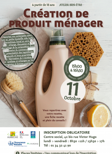 vendredi 11 octobre - création de produit ménager