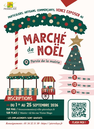 INSCRIPTION EXPOSANTS | MARCHÉ DE NOËL 2026