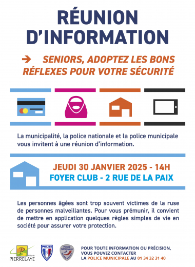 Réunion d'information pour les seniors : adoptez les bons réflexes !