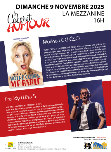 Cabaret humour 2025 | Marine Le Clézio et Freddy Walls
