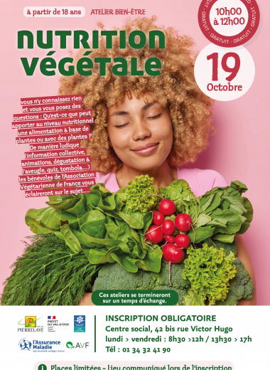 Atelier nutrition végétale du samedi 19 octobre