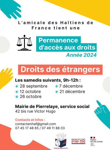 Permanences d'accès aux droits des étrangers / dernier trimestre 2024