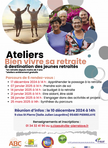 Ateliers bienvenue à la retraite | décembre 2024