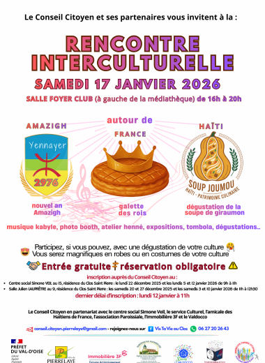 CONSEIL CITOYEN | Rencontre interculturelle | 17 janvier 2026