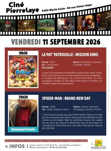 Ciné Pierrelaye | Pat' Patrouille et Spider-Man