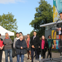 Inauguration de la fresque | médiathèque