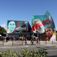 Inauguration de la fresque | médiathèque