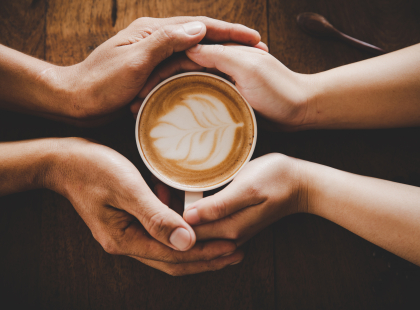 convivialité autour d'un café