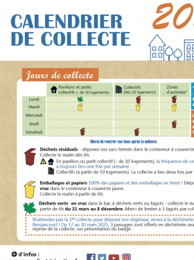 Tri action | Calendrier de collecte 2025