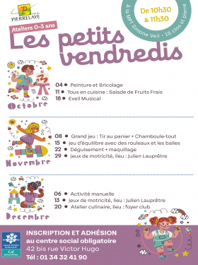 Planning petits vendredis- Oct -Sept - Nov 2024