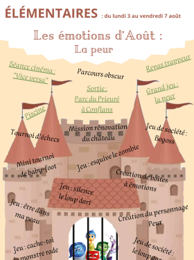 Couverture | Programme de l'accueil de loisirs | Août 2026